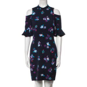 Rebecca Taylor Bellflower cold shoulder dress sz 2